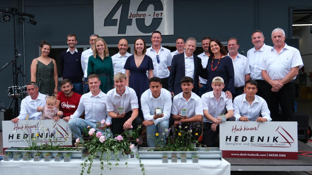Bild: SGZ nahm am 40-jährigen Jubiläum des Unternehmens Hedenik teil