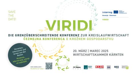 Bild: Einladung zur grenzüberschreitenden VIRIDI-Konferenz zur Kreislaufwirtschaft